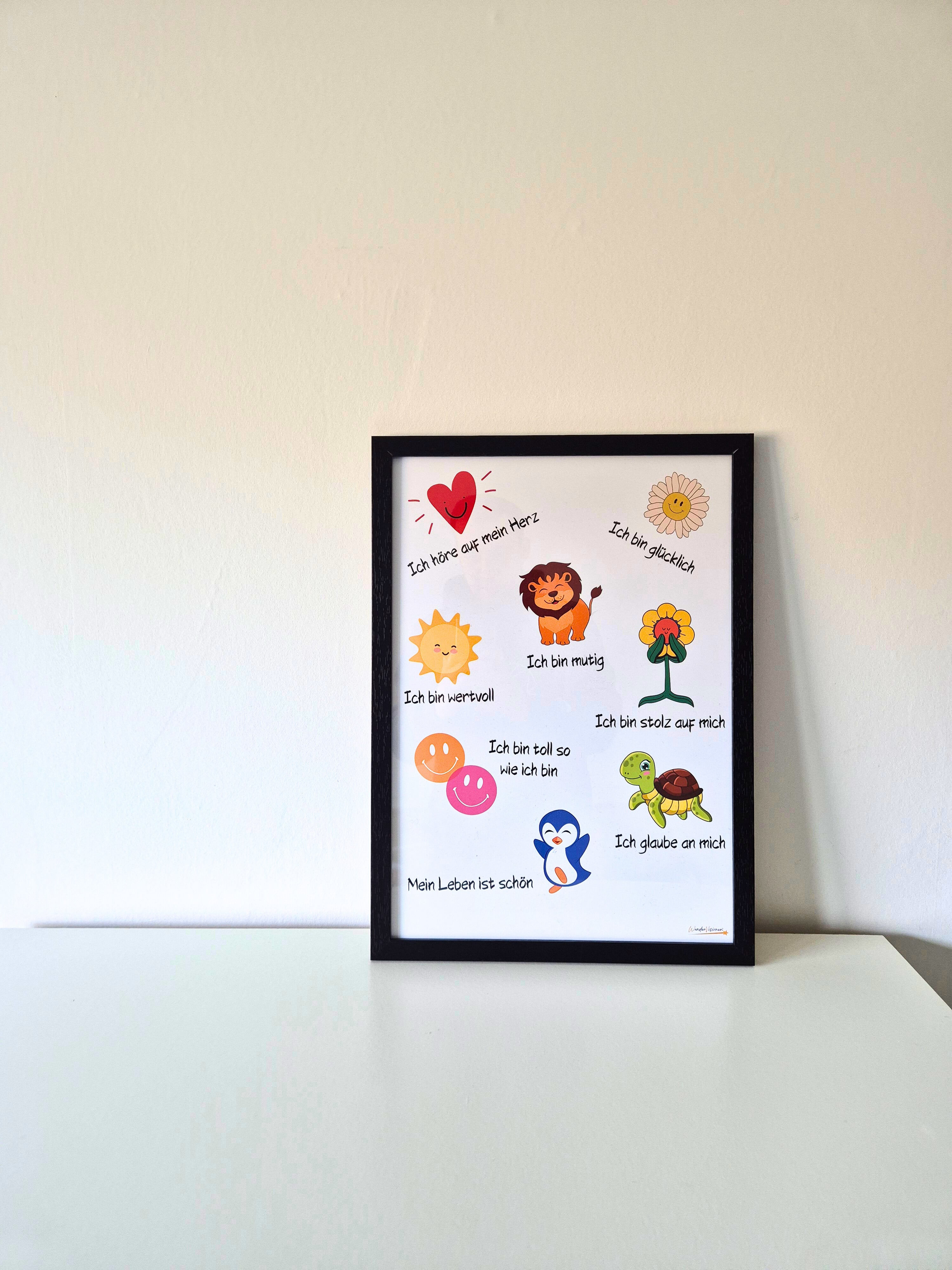 Affirmationsposter Kinder