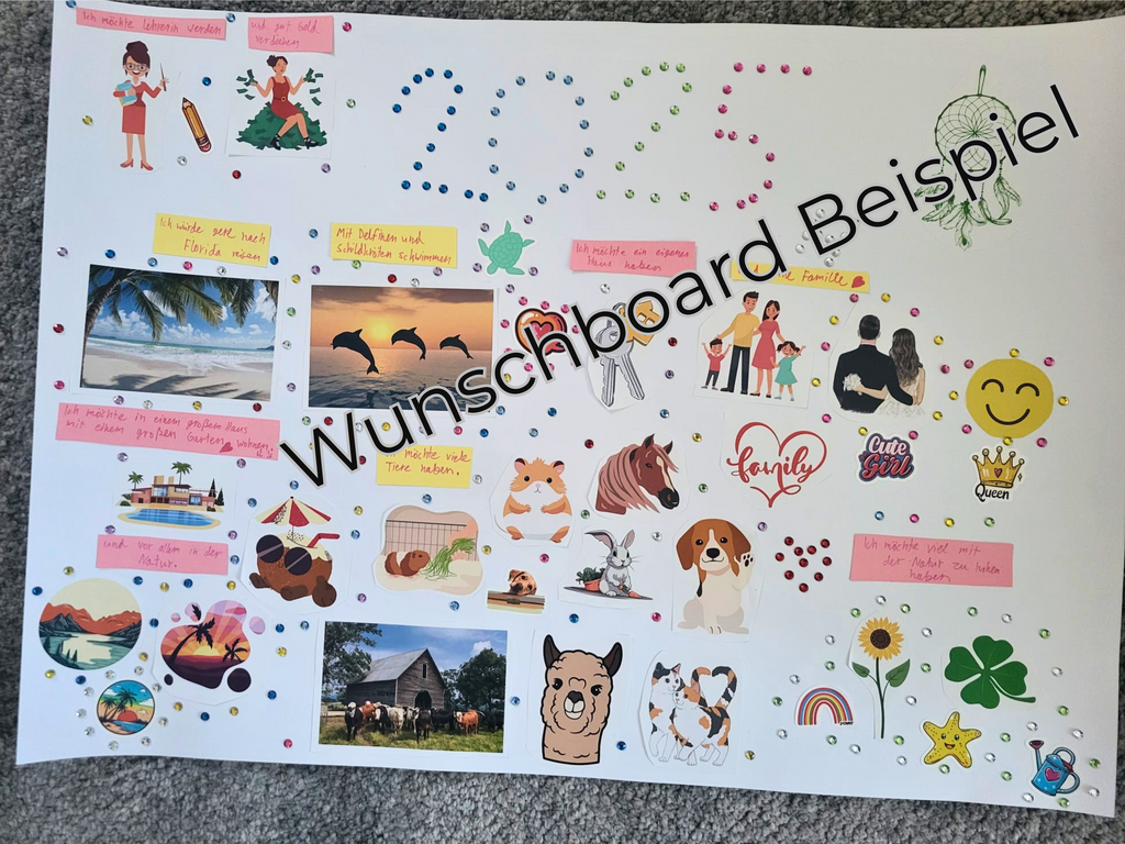 Wunsch Board - Vision Board Set für Kinder -Komplettset-