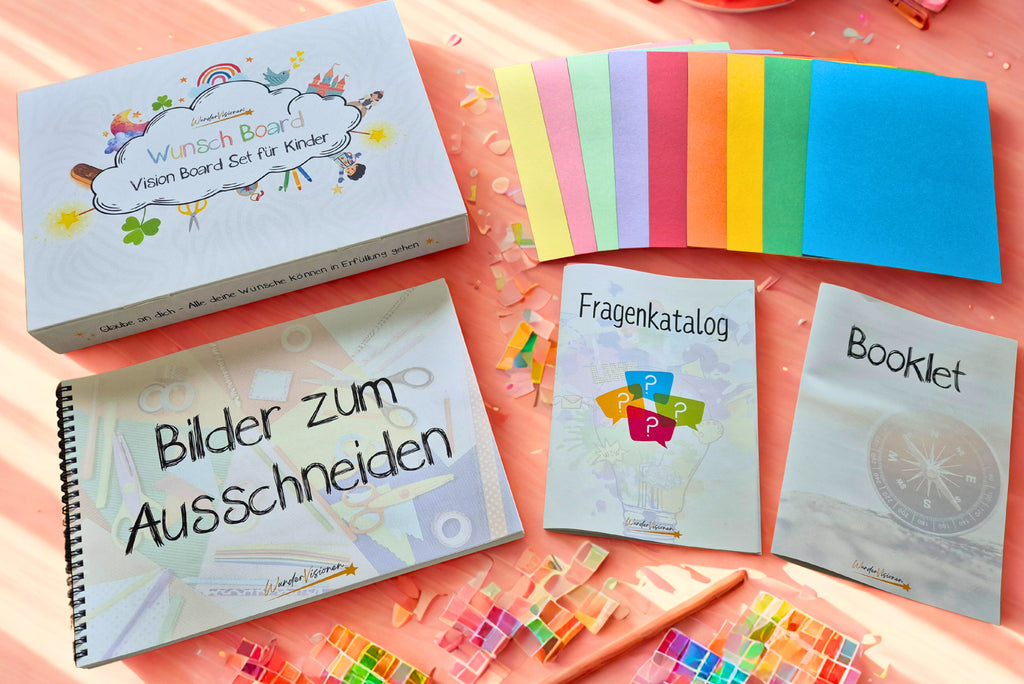 Wunsch Board - Vision Board Set für Kinder -Komplettset-