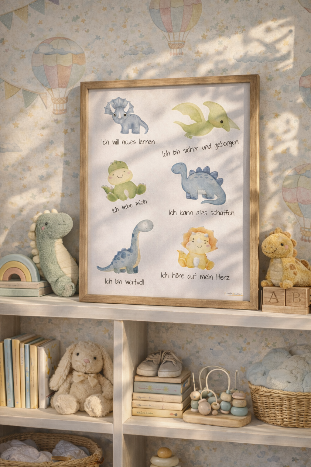 Affirmationsposter Kinder -Dinos-
