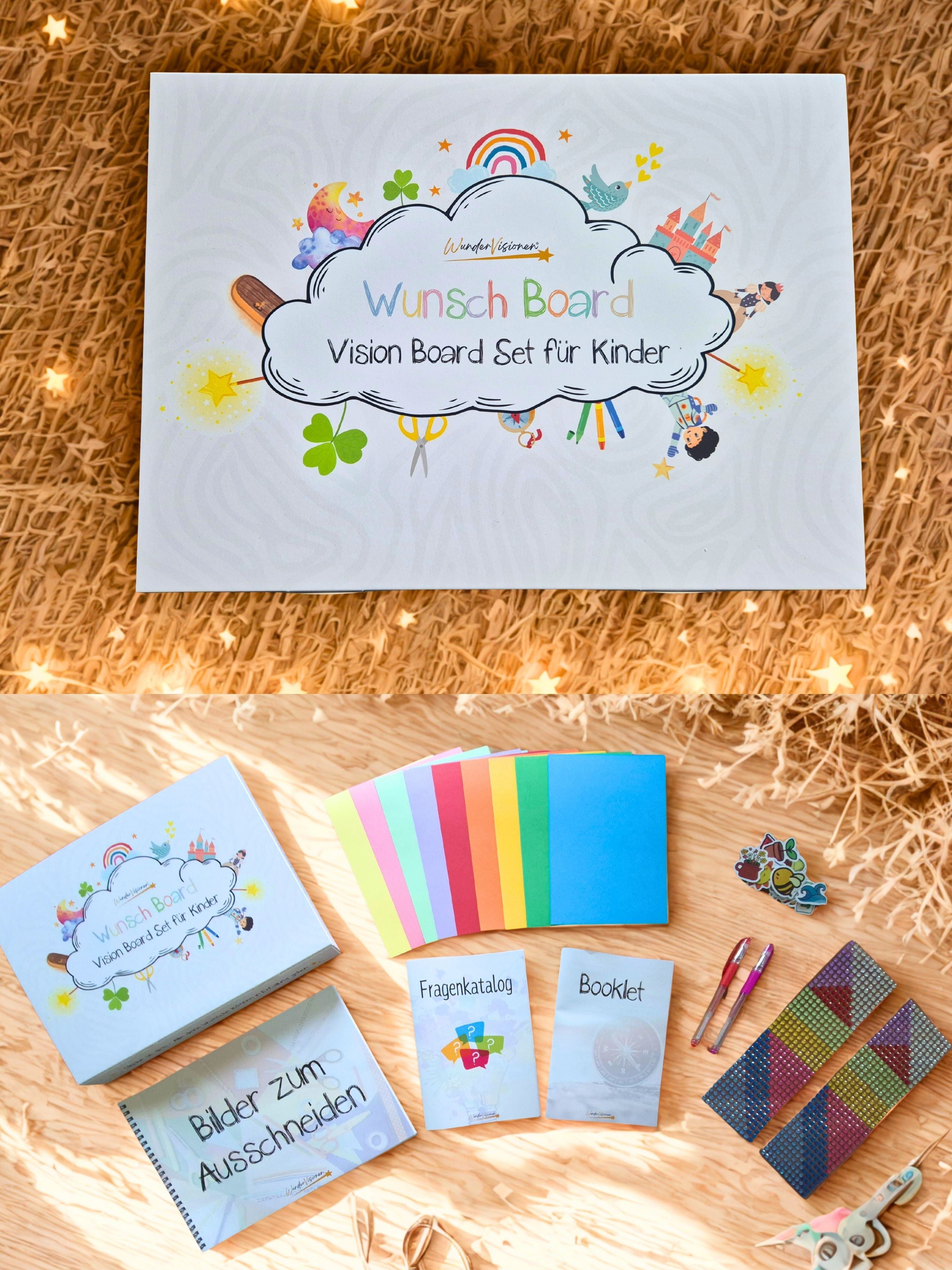 Wunsch Board - Vision Board Set für Kinder -Komplettset-