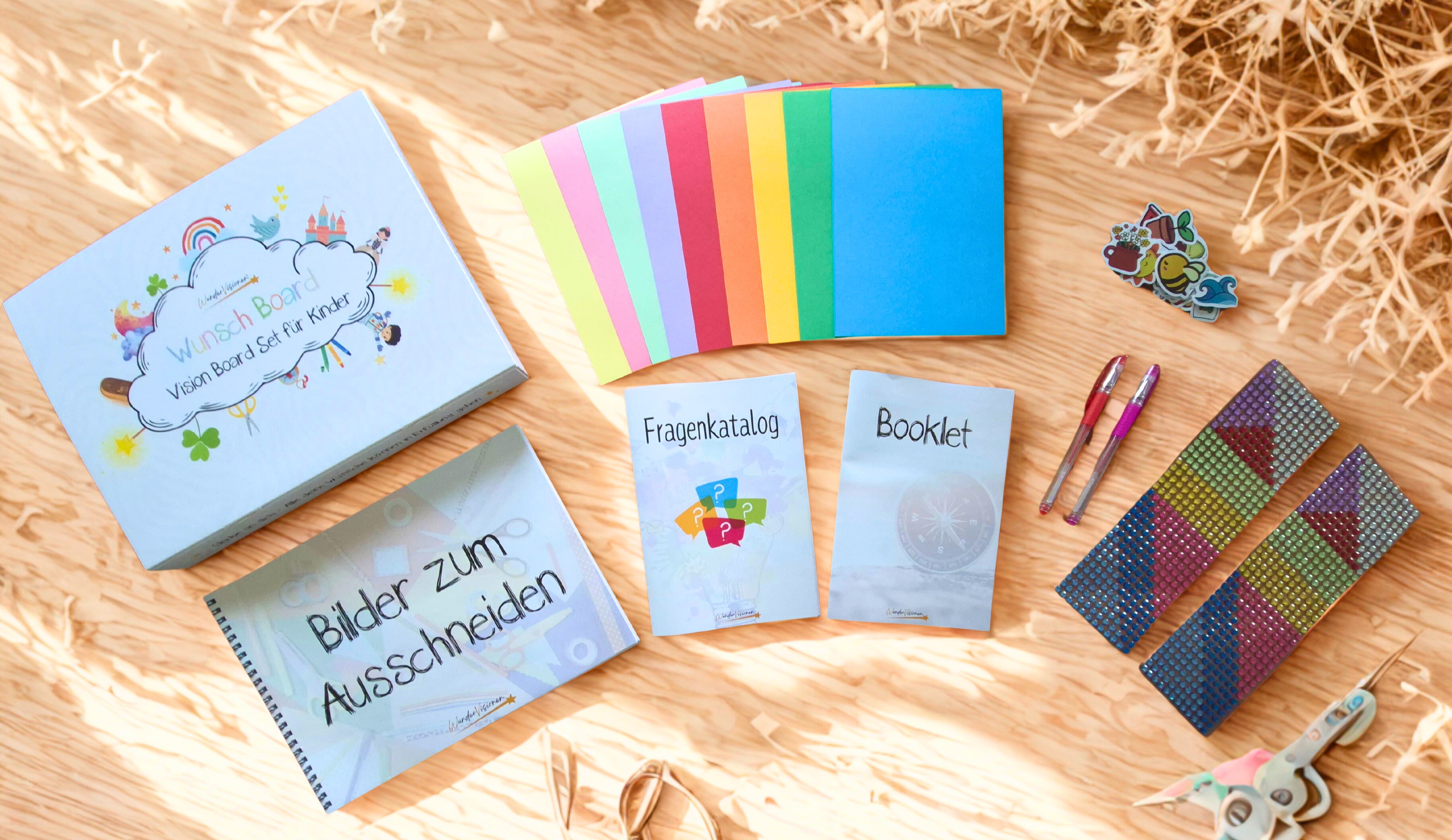 Wunsch Board - Vision Board Set für Kinder -Komplettset-